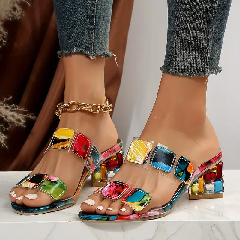 Lyra™ - Colorful Sandals with Double Strap