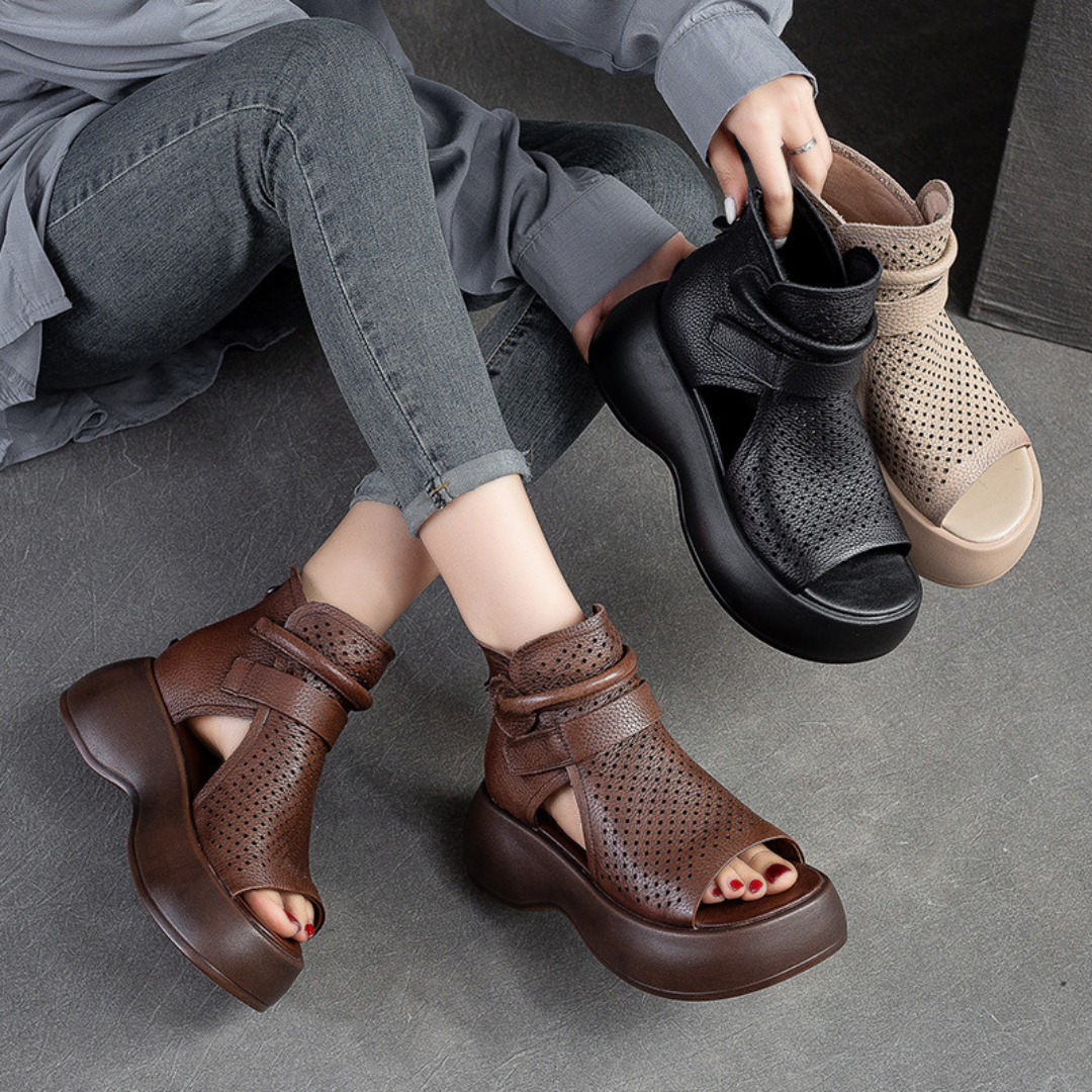 Rosalind™ - Timeless leather orthopedic sandals