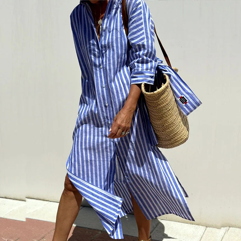 Jessica™ - Striped Shirt Dress